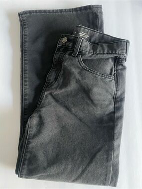 Old Navy High Waisted Baggy Wide Leg Jeans Black Size 14